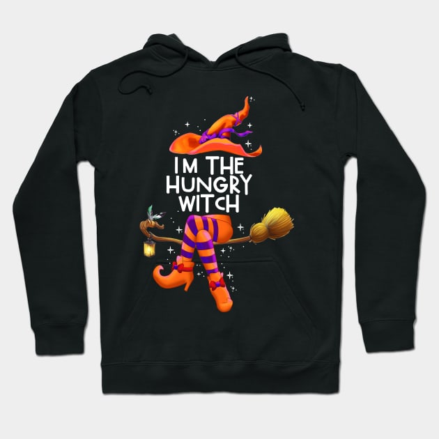 I'm The Hungry Witch halloween couple costume Hoodie by Camryndougherty